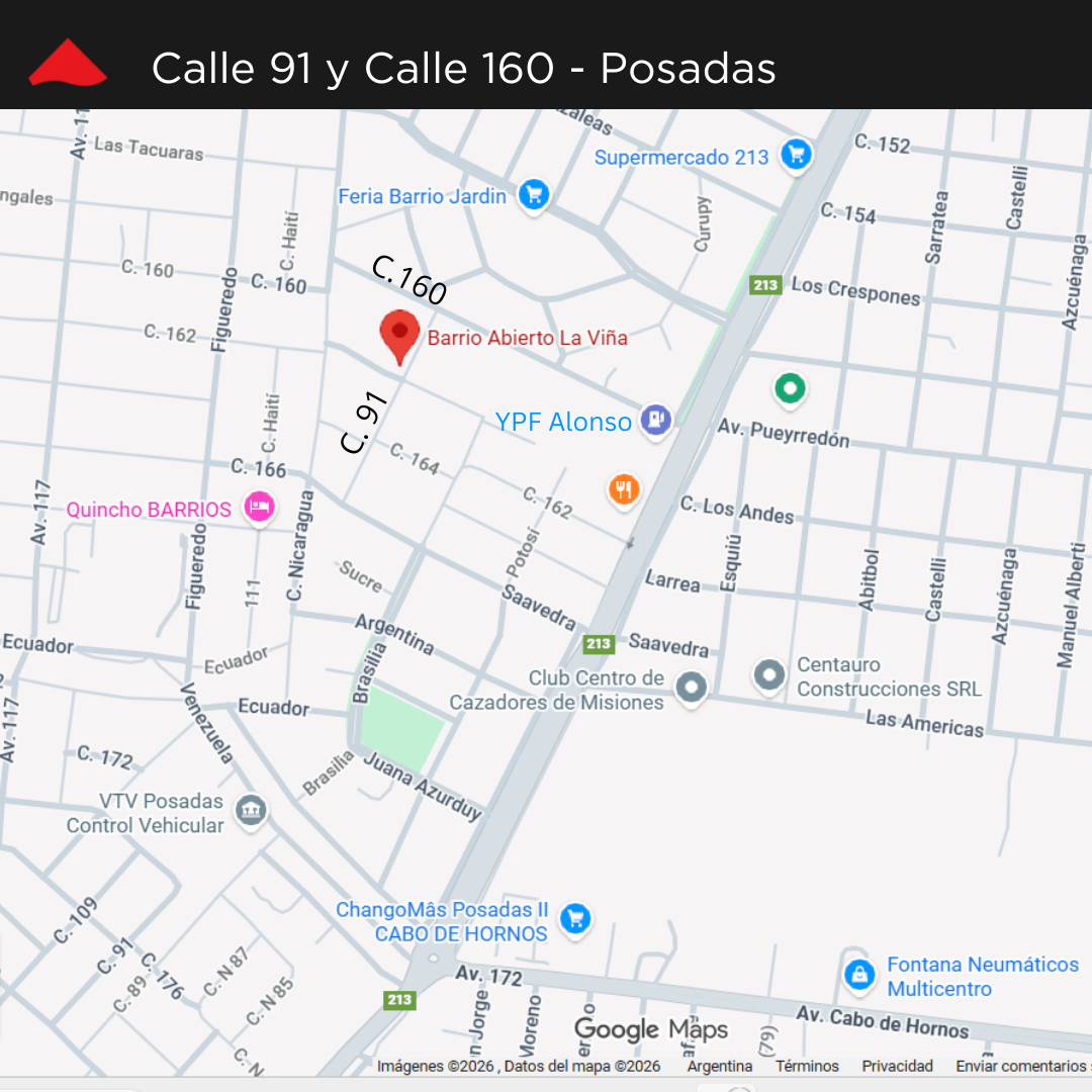 Ubicacion en Posadas. Terrenos en venta La Viña Ubicacion en Posadas. Terrenos en venta La Viña